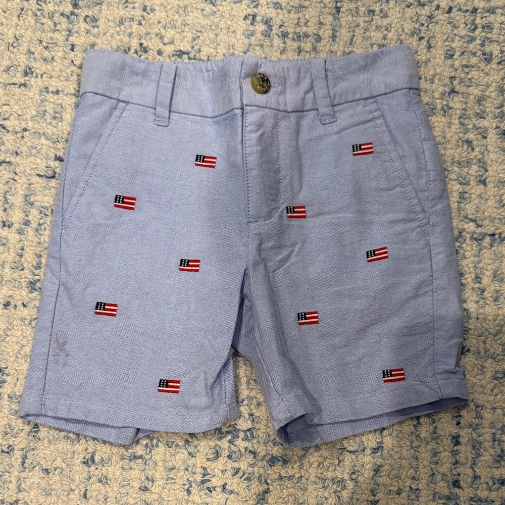 Janie and Jack boys American flag shorts